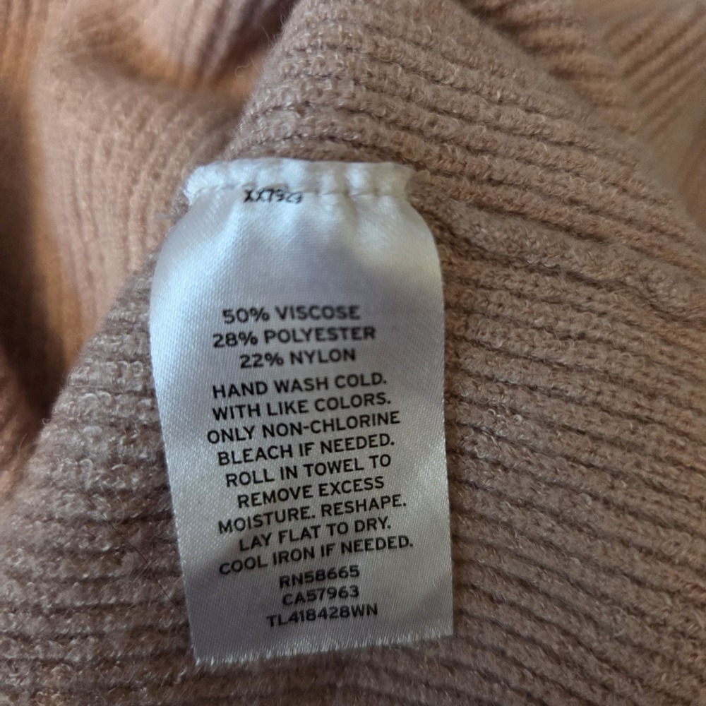 Nordstrom Leith Women's Sweater Off The Shoulder Long Sleeve Size 1X Light‎ Pink - Picture 5 of 7